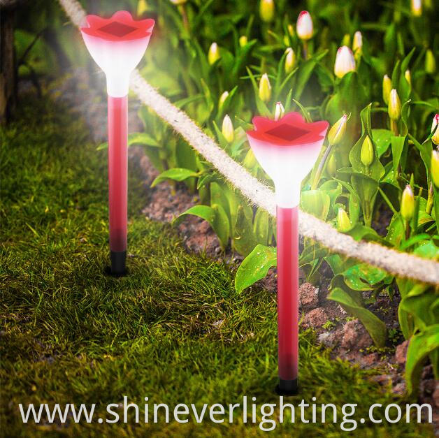 Solar landscape walkway lights